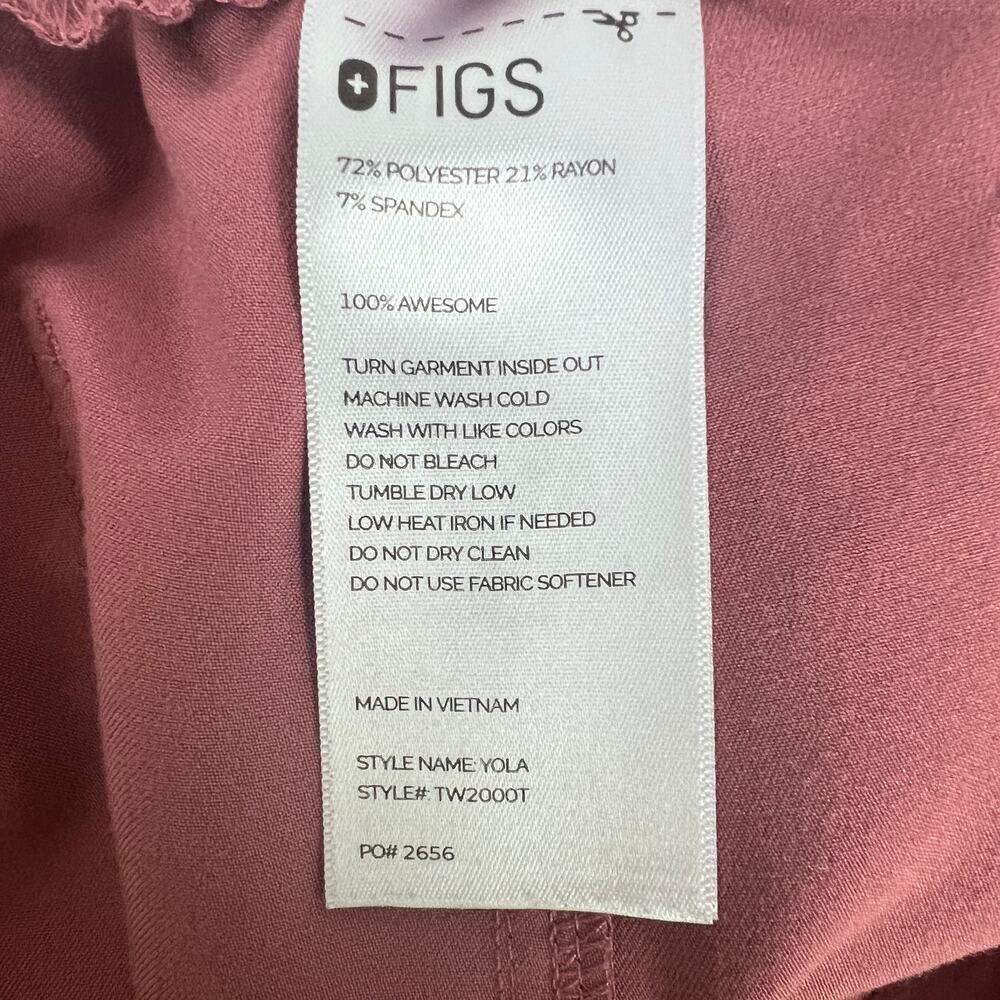 FIGS Womens XXL Tall Mauve Yola Skinny Scrub Pants FION Medical RN Bottoms RN - Picture 5 of 9